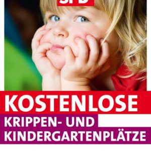 Plakat Kostenlose KITA-Plätze