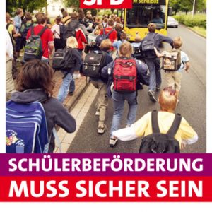 Plakat sichere Schülerbeförderung