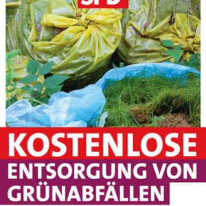 Plakat Grünabfälle