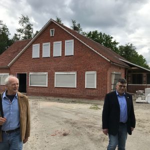 Besichtigung der Baustelle der Landdiskothek „Zum Sonnenstein“