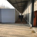 Besichtigung der Notunterkunftft